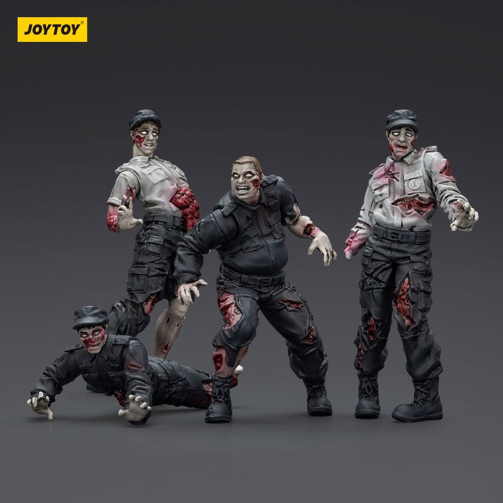 Image produit Zombie Dark Source – Pack de 4 figurines d’action Security Guards 8 cm
