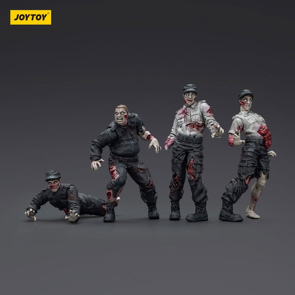 Image produit Zombie Dark Source – Pack de 4 figurines d’action Security Guards 8 cm