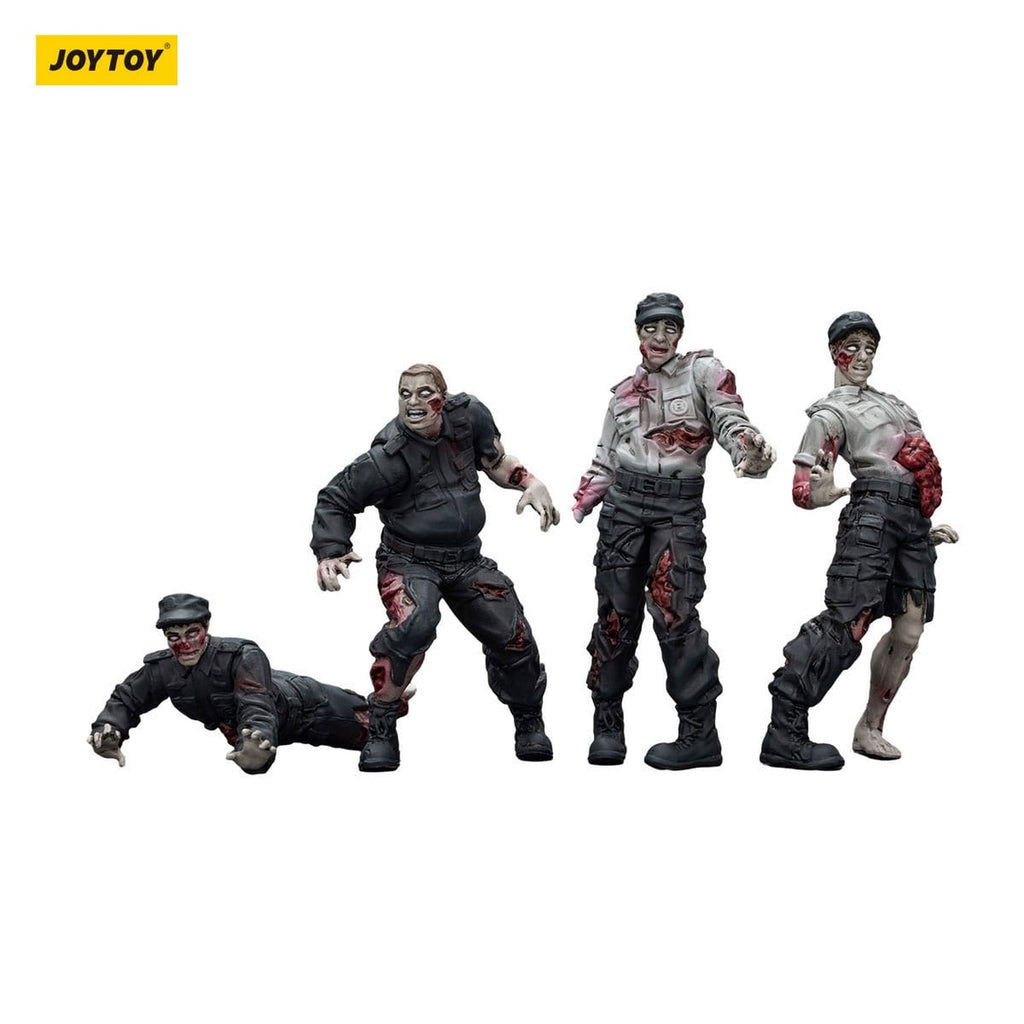 Image produit Zombie Dark Source – Pack de 4 figurines d’action Security Guards 8 cm