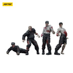 Image produit Zombie Dark Source – Pack de 4 figurines d’action Security Guards 8 cm