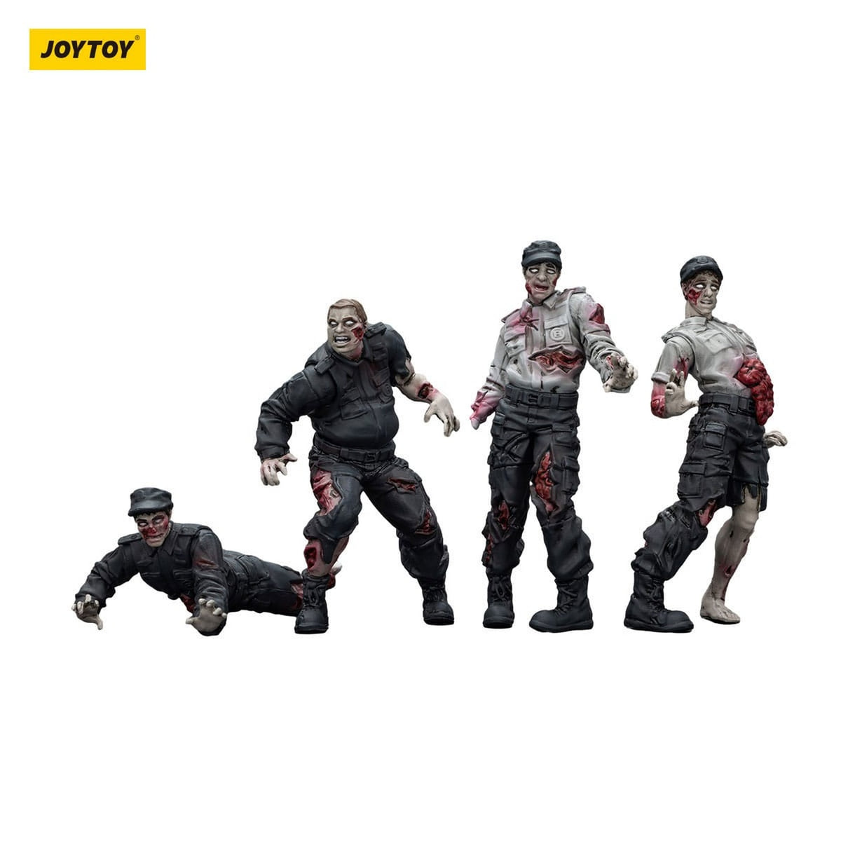 Image produit Zombie Dark Source – Pack de 4 figurines d’action Security Guards 8 cm