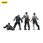 Image produit Zombie Dark Source – Pack de 4 figurines d’action Security Guards 8 cm
