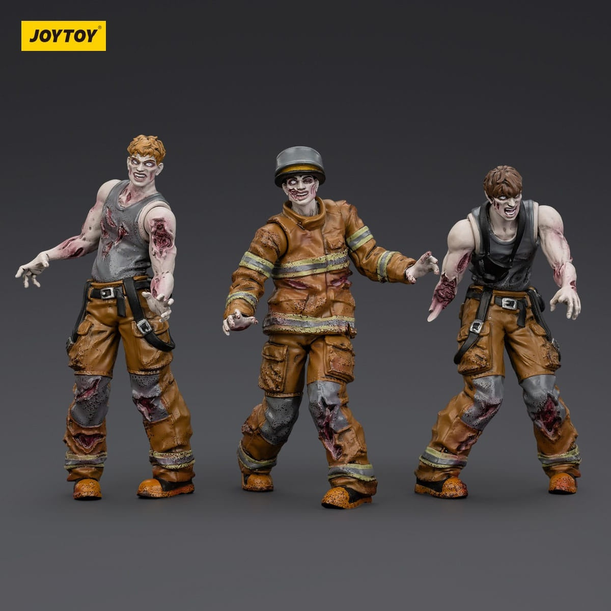 Image produit Zombie Dark Source figurines d’action lot de 3 pompiers 8 cm