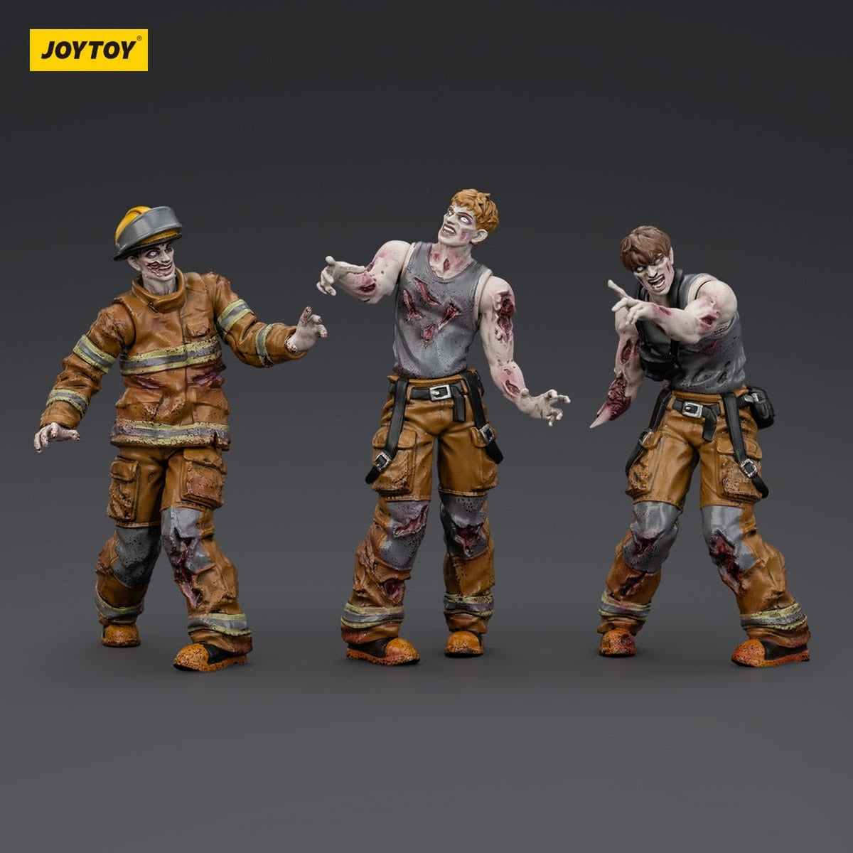 Image produit Zombie Dark Source figurines d’action lot de 3 pompiers 8 cm