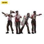 Image produit Zombie Dark Source figurines d’action pack de 4 Scientists (Male) 8 cm