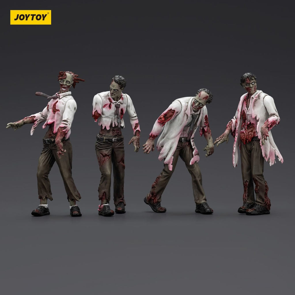 Image produit Zombie Dark Source figurines d’action pack de 4 Scientists (Male) 8 cm