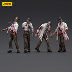 Image produit Zombie Dark Source figurines d’action pack de 4 Scientists (Male) 8 cm