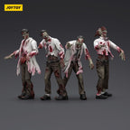 Image produit Zombie Dark Source figurines d’action pack de 4 Scientists (Male) 8 cm