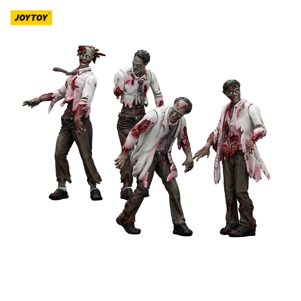 Image produit Zombie Dark Source figurines d’action pack de 4 Scientists (Male) 8 cm