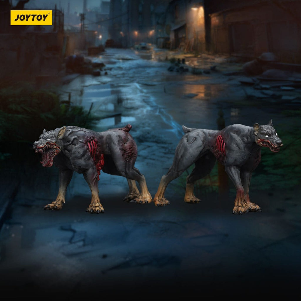 Image produit Zombie Dark Source figurines d’action pack de 2 Police Dogs 8 cm