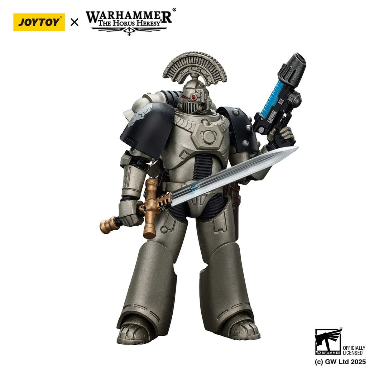 Image produit Warhammer The Horus Heresy figurine articulée 1/18 Iron Warriors MKVI Tactical Sergeant with Power Sword and Plasma Pistol 12 cm