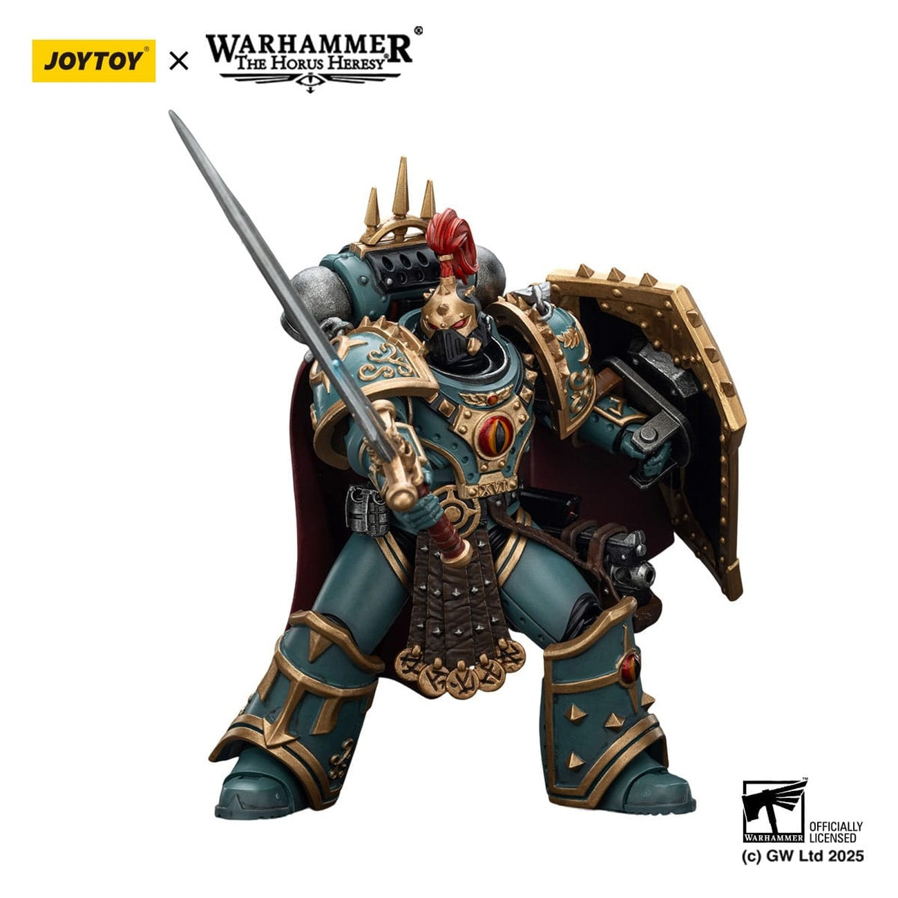Image produit Warhammer The Horus Heresy figurine articulée Sons of Horus Little Horus Aximand Captain of the 5th Company 20 cm