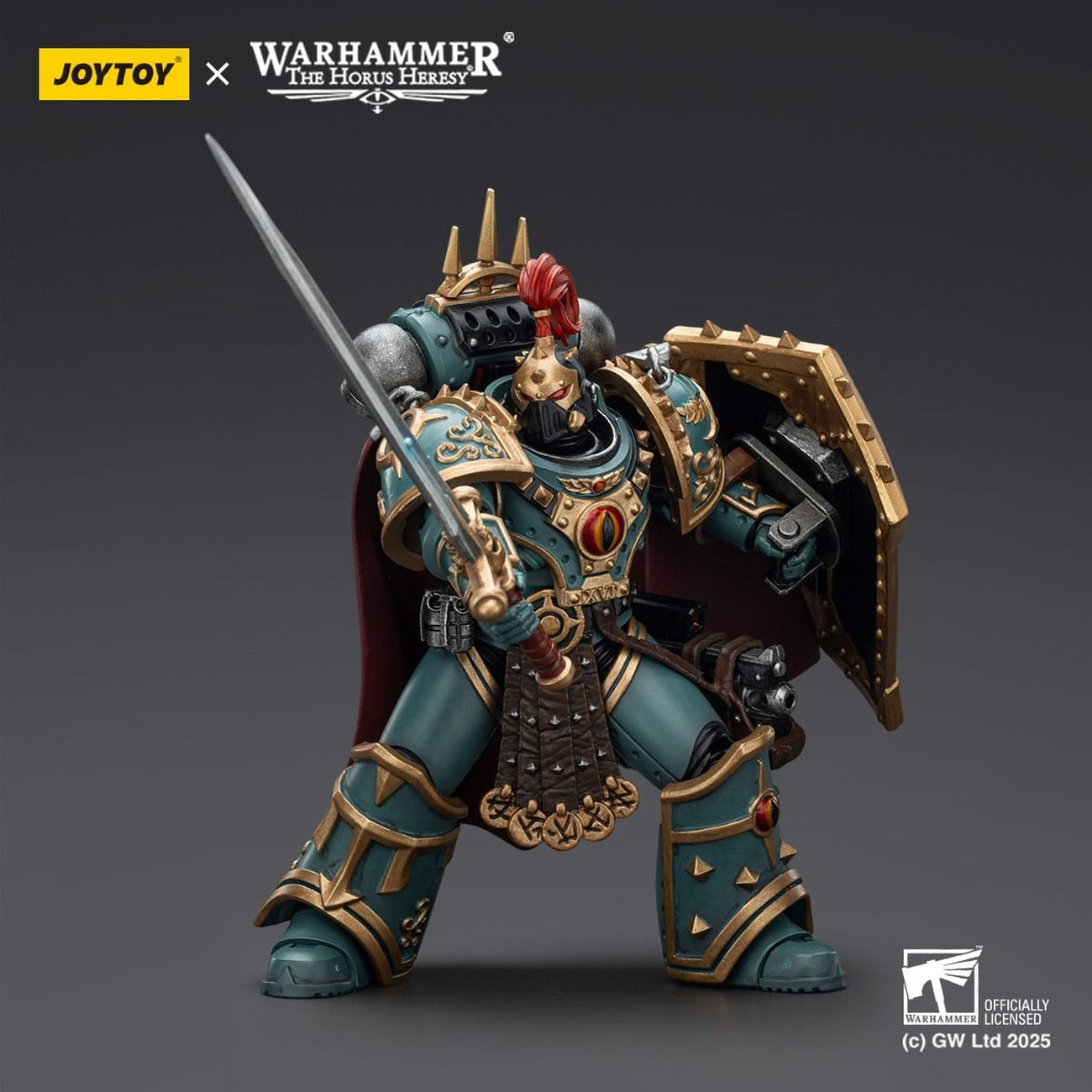 Image produit Warhammer The Horus Heresy figurine articulée Sons of Horus Little Horus Aximand Captain of the 5th Company 20 cm