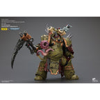 Image produit Warhammer 40k Figurine articulée 1/18 Death Guard Deathshroud Terminator 2 avec Manreaper et Plaguespurter Gauntlet 14 cm