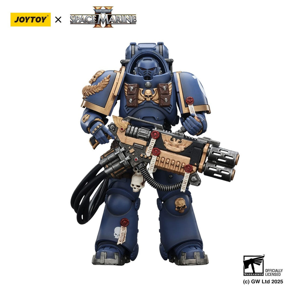 Image produit Warhammer 40,000: Space Marine 2 Figurine articulée Ultramarines Heavy Artificer Armor avec Relic Multi-Melta 13 cm
