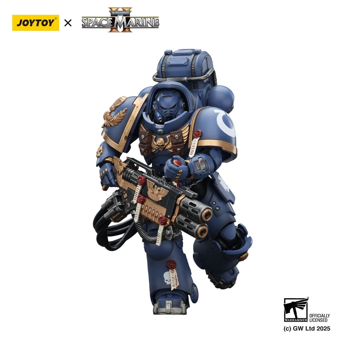 Image produit Warhammer 40,000: Space Marine 2 Figurine articulée Ultramarines Heavy Artificer Armor avec Relic Multi-Melta 13 cm
