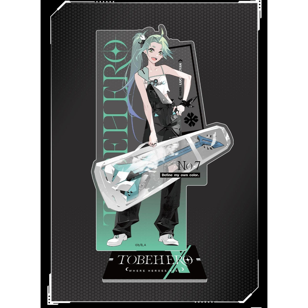 Image produit To Be Hero X Presentoir acrylique Hero Show Series Lucky Cyan 17 cm