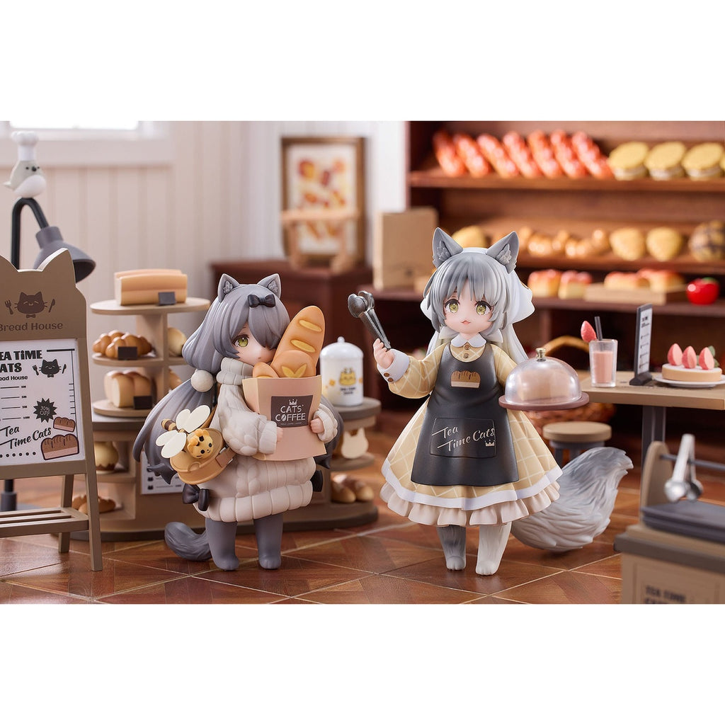 Image produit Decorated Life Collection Statue PVC Tea Time Cats - Cat Town Bakery Staff & Customer Set 12 cm