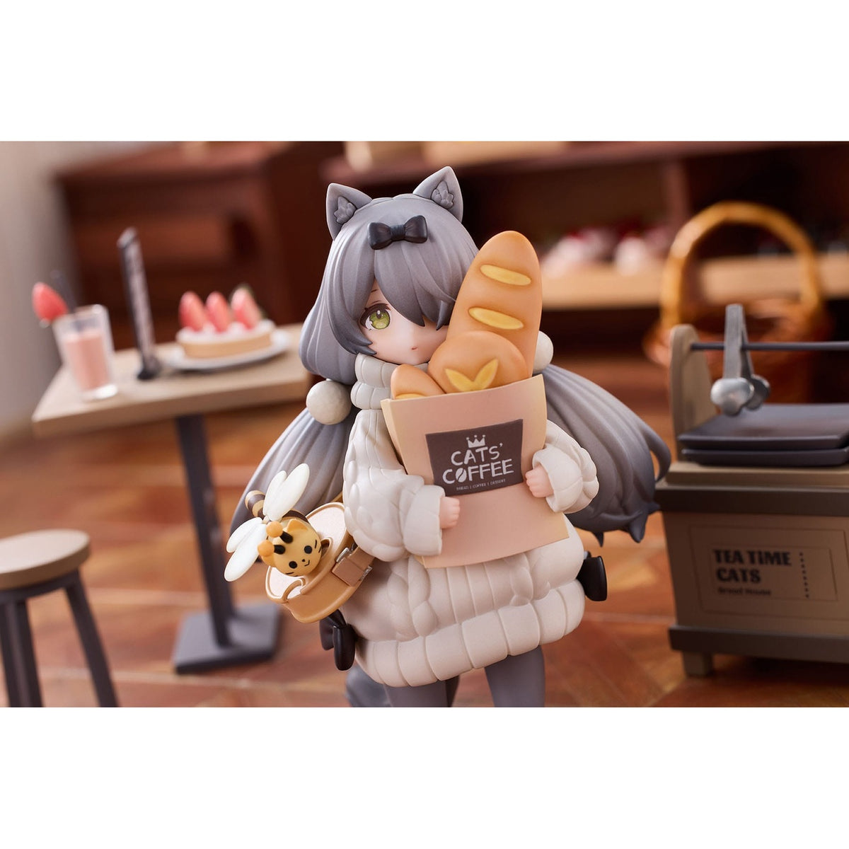 Image produit Decorated Life Collection Statue PVC Tea Time Cats - Cat Town Bakery Staff & Customer Set 12 cm