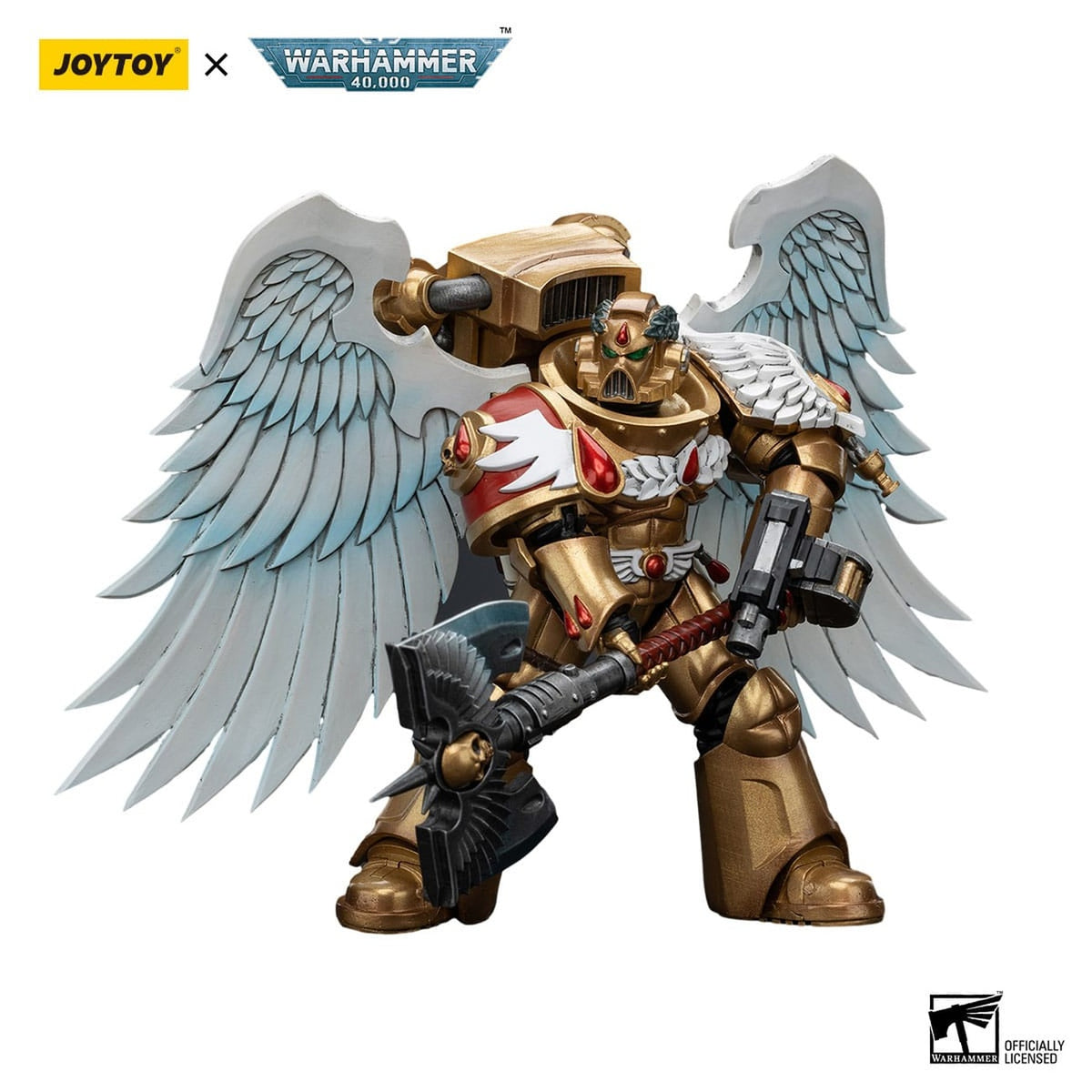 Image produit Warhammer 40,000 Figurine articulée 1/18 Blood Angels Sanguinary Guard avec Encarmine Axe 12 cm