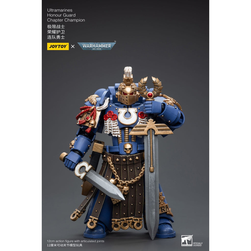 Image produit Figurine articulée Warhammer 40k 1/18 Ultramarines Honour Guard Chapter Champion 12 cm