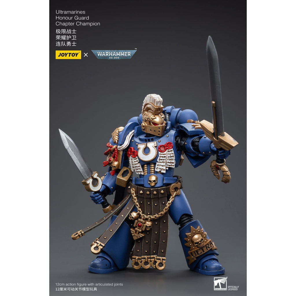 Image produit Figurine articulée Warhammer 40k 1/18 Ultramarines Honour Guard Chapter Champion 12 cm