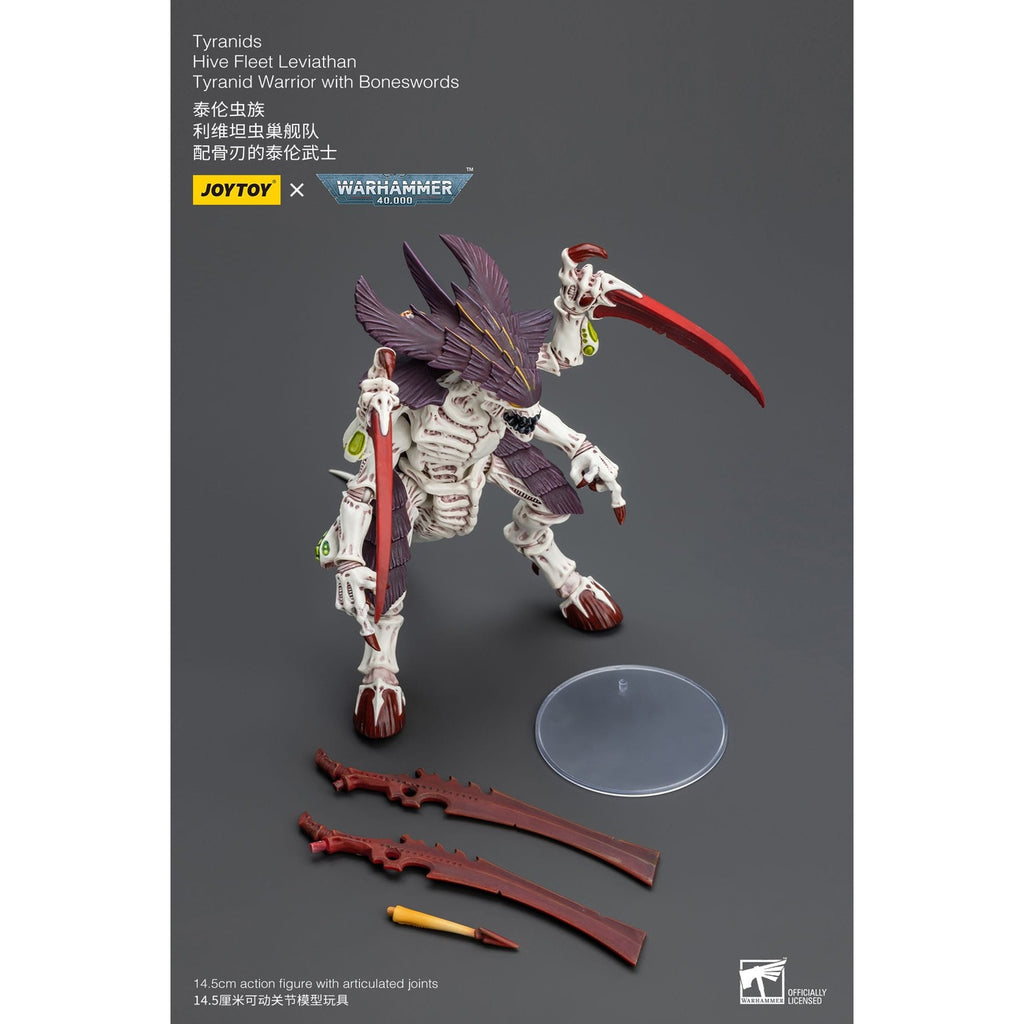 Image produit Warhammer 40K Figurine articulée 1/18 Tyranids Hive Fleet Leviathan Tyranid Warrior with Boneswords 12 cm