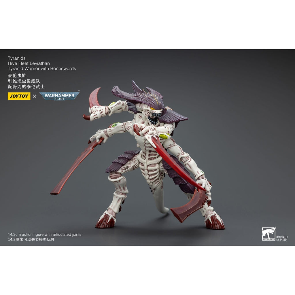 Image produit Warhammer 40K Figurine articulée 1/18 Tyranids Hive Fleet Leviathan Tyranid Warrior with Boneswords 12 cm