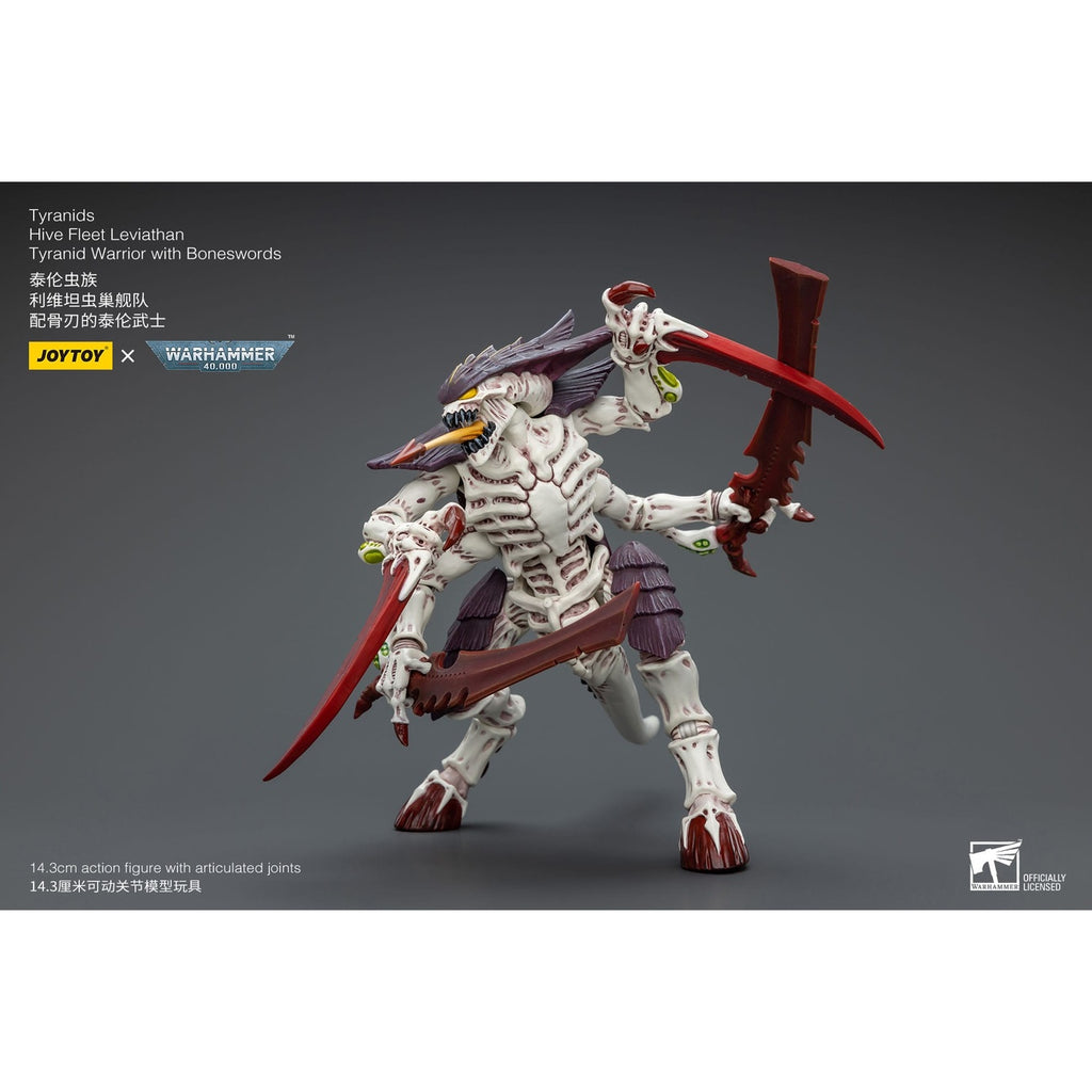 Image produit Warhammer 40K Figurine articulée 1/18 Tyranids Hive Fleet Leviathan Tyranid Warrior with Boneswords 12 cm