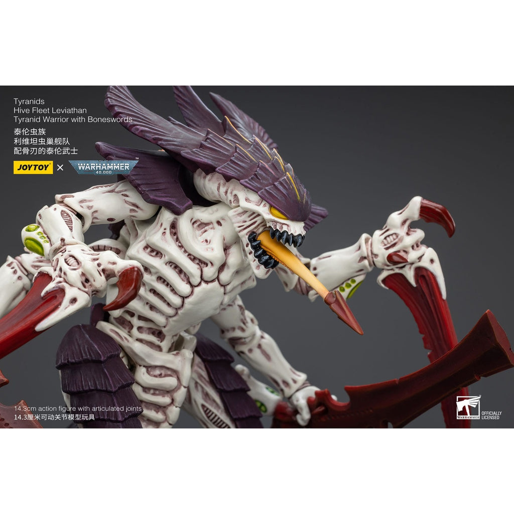 Image produit Warhammer 40K Figurine articulée 1/18 Tyranids Hive Fleet Leviathan Tyranid Warrior with Boneswords 12 cm