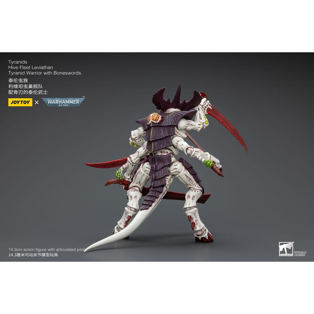 Image produit Warhammer 40K Figurine articulée 1/18 Tyranids Hive Fleet Leviathan Tyranid Warrior with Boneswords 12 cm