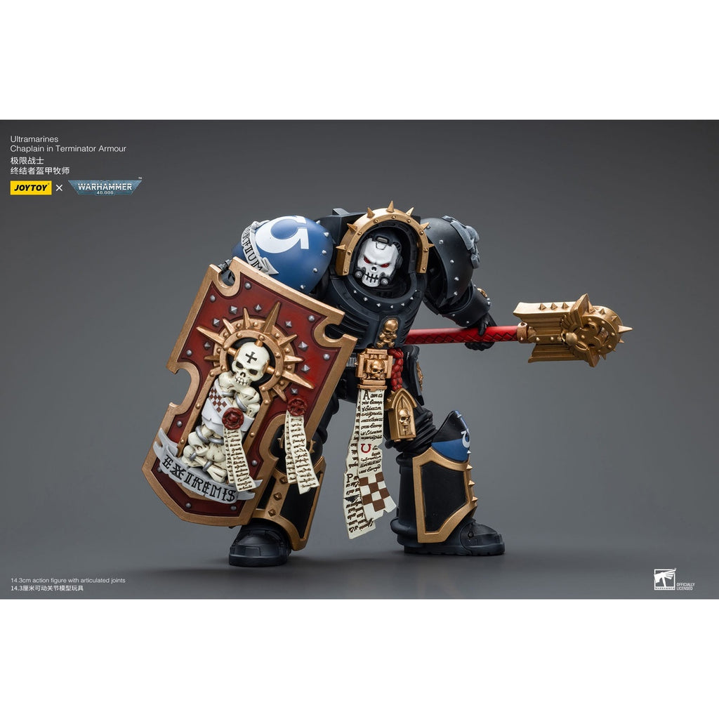 Image produit Warhammer 40k Figurine articulée 1/18 Ultramarines Chapelain en Terminator Armour 12 cm
