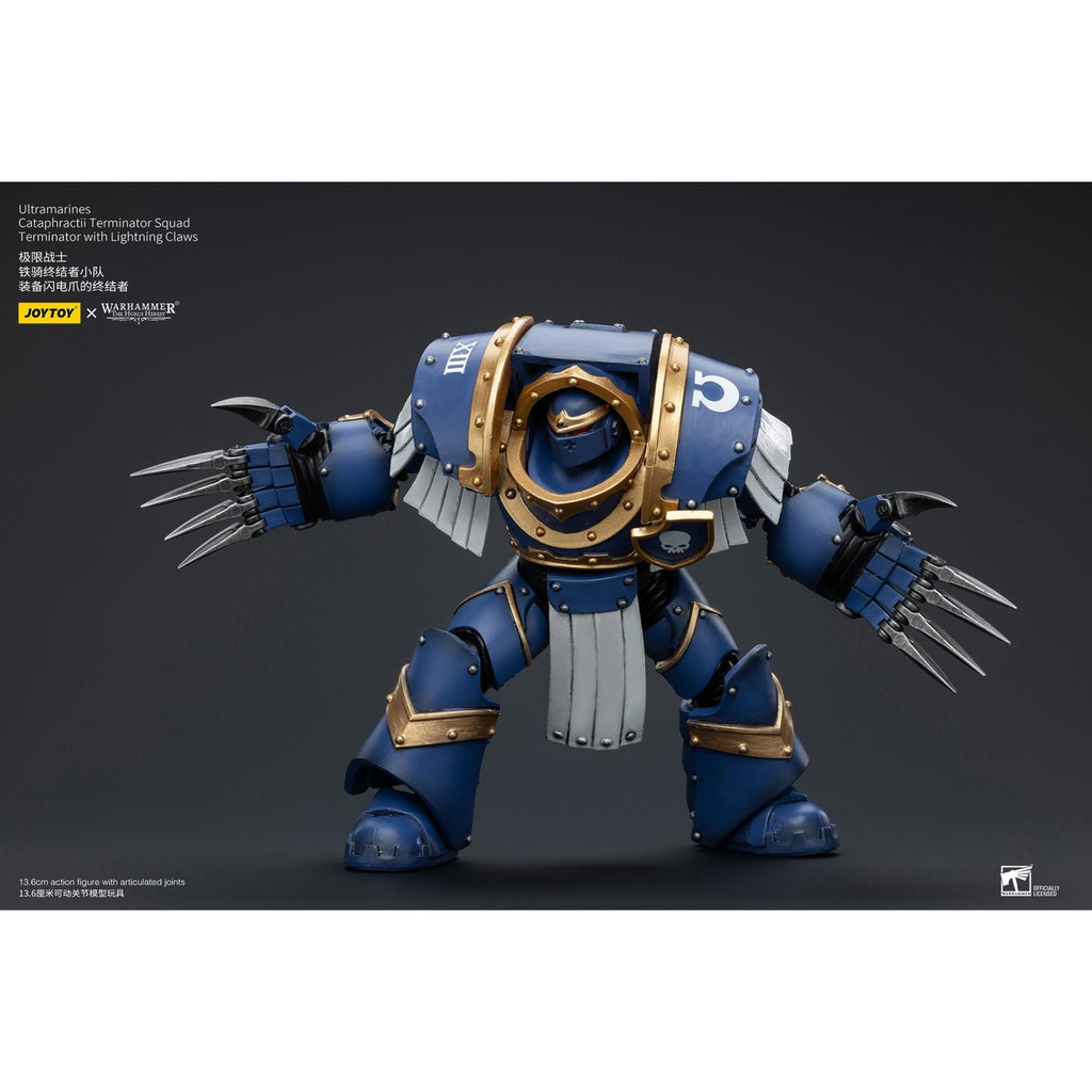 Image produit Warhammer The Horus Heresy figurine articulée 1/18 Ultramarines Cataphractii Terminator Squad Terminator with Lightning Claws 1