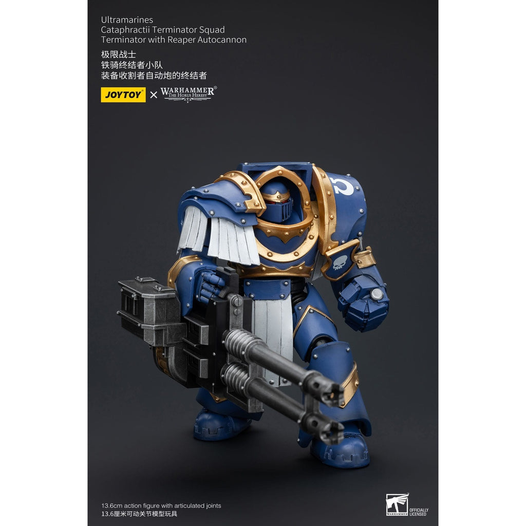 Image produit Warhammer The Horus Heresy Figurine articulée 1/18 Ultramarines Cataphractii Terminator Squad Terminator avec Reaper Autocannon