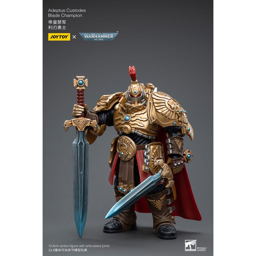 Image produit Figurine articulée Warhammer 40k 1/18 Adeptus Custodes Blade Champion 12 cm