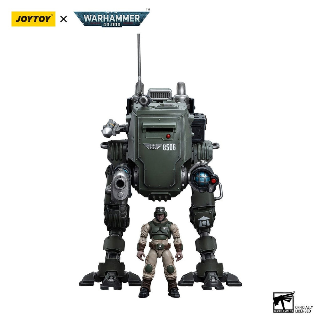 Image produit Figurine articulée Warhammer 40k 1/18 Astra Militarum Cadian Armoured Sentinel 12 cm