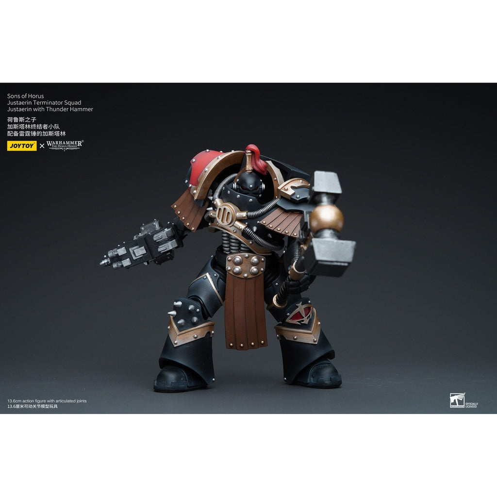 Image produit Warhammer The Horus Heresy figurine articulée 1/18 Sons of Horus Justaerin Terminator Squad Justaerin avec Thunder Hammer 12 cm