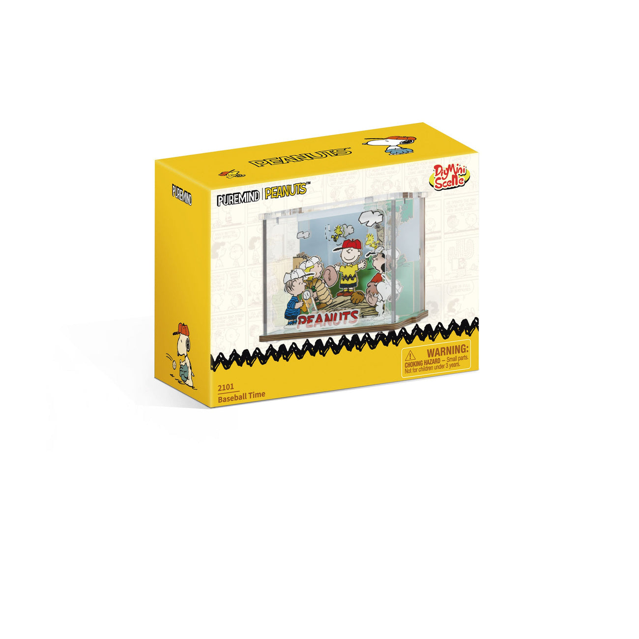Product image Peanuts Puremind DIY Mini Scene Building Set – Baseball Time