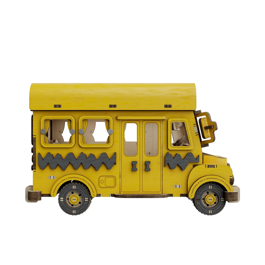 Image produit Peanuts Puremind Set de Construction School Bus