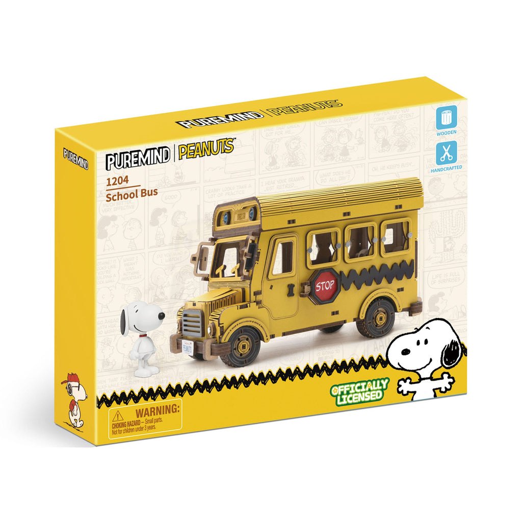 Image produit Peanuts Puremind Set de Construction School Bus