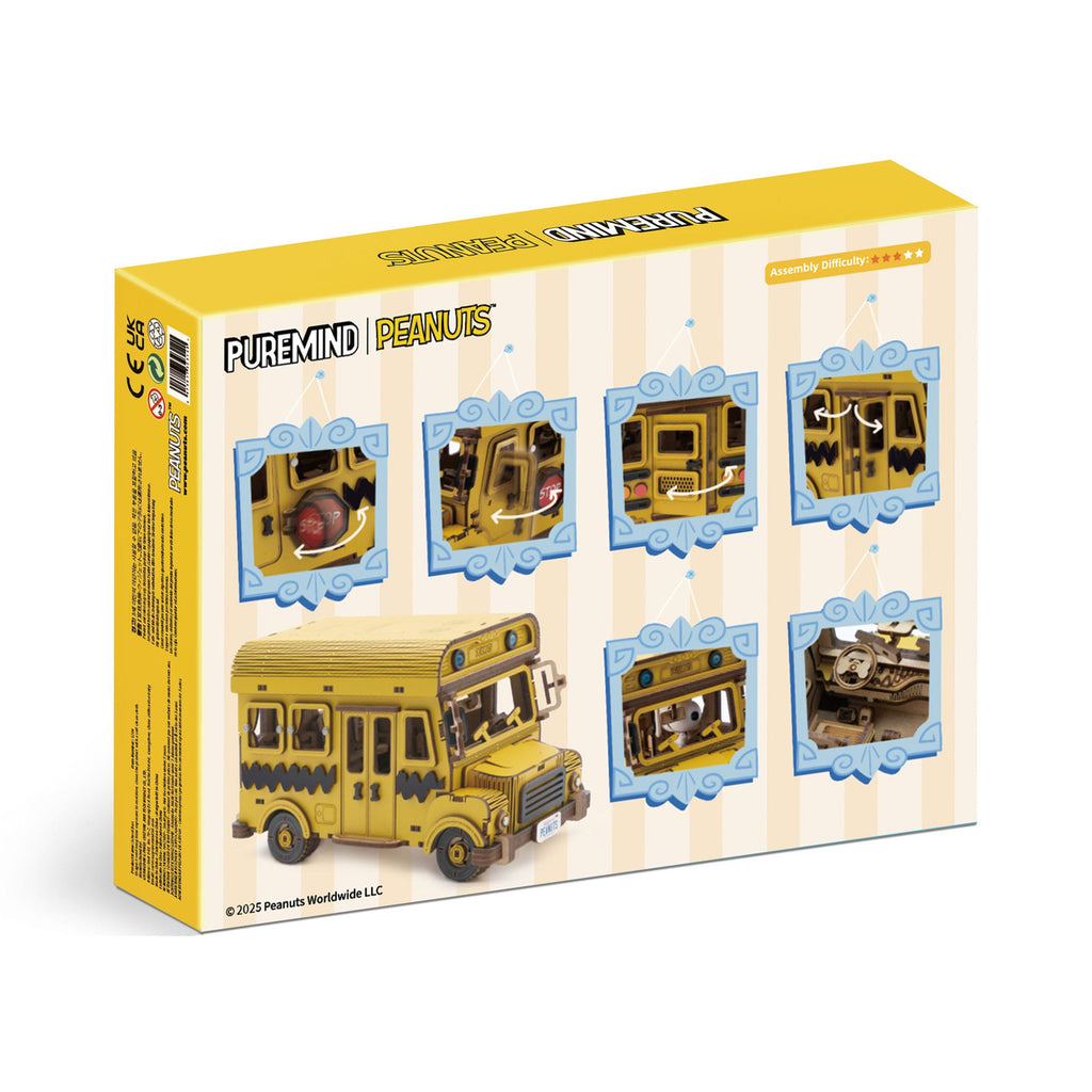 Image produit Peanuts Puremind Set de Construction School Bus