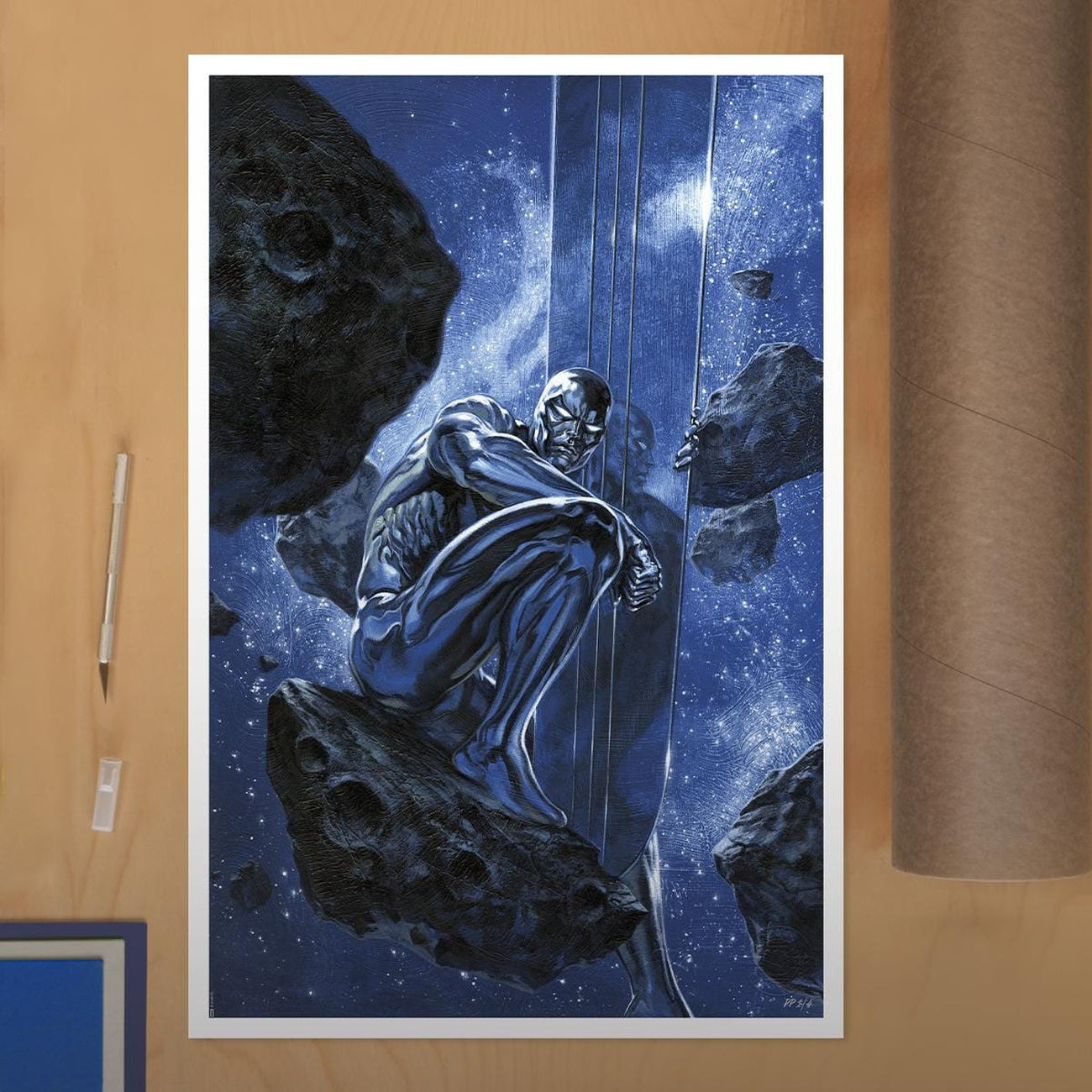 Image produit Marvel tirage d’art Silver Surfer : Ghost Light 61 x 41 cm - non encadré