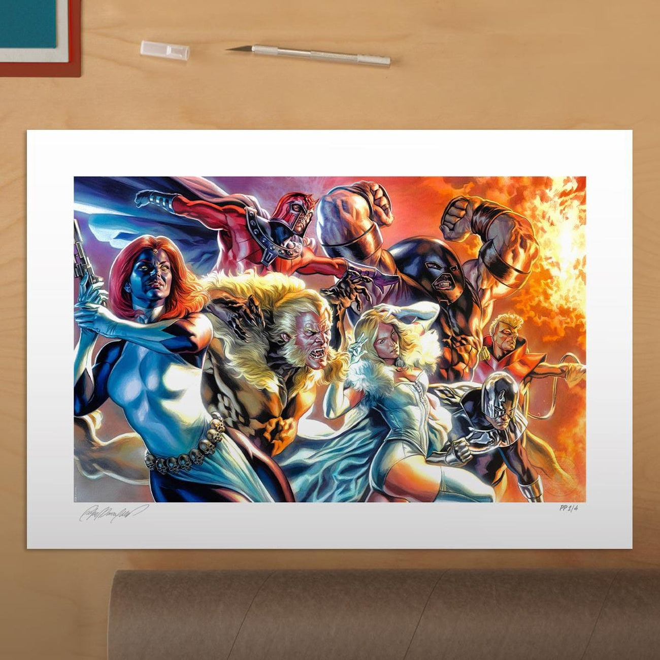 Image produit Marvel X-Men Poster artistique The Brotherhood of Mutants par Felipe Massafera 46 x 66 cm – non encadré