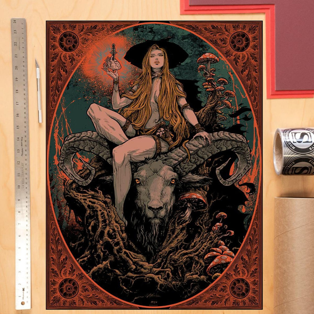Image produit Sideshow Originals affiche d’art The Witch of the Woods 61 x 46 cm – non encadrée