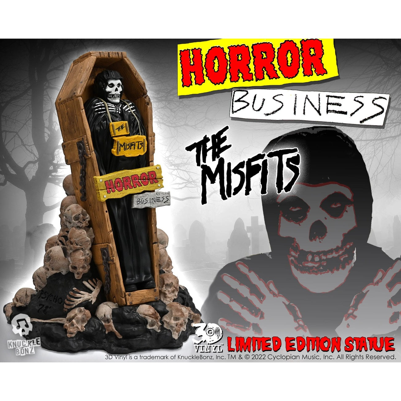 Image produit Statue 3D en vinyle Misfits Horror Business 25 cm