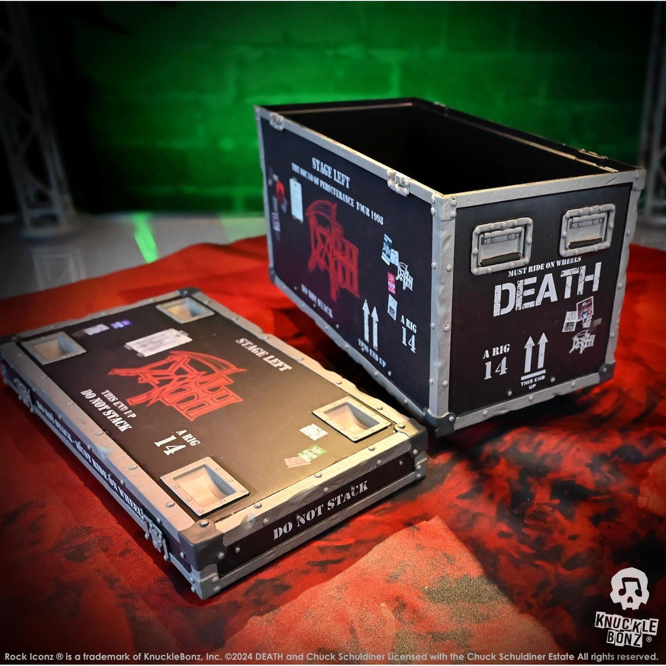 Image produit Death Rock Ikonz On Tour Statue Road Case & Décor de Scène Set The Sound of Perseverance Tour 1998