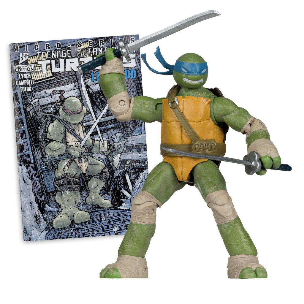 Image produit Teenage Mutant Ninja Turtles Page Punchers figurine articulée Leonardo 13 cm