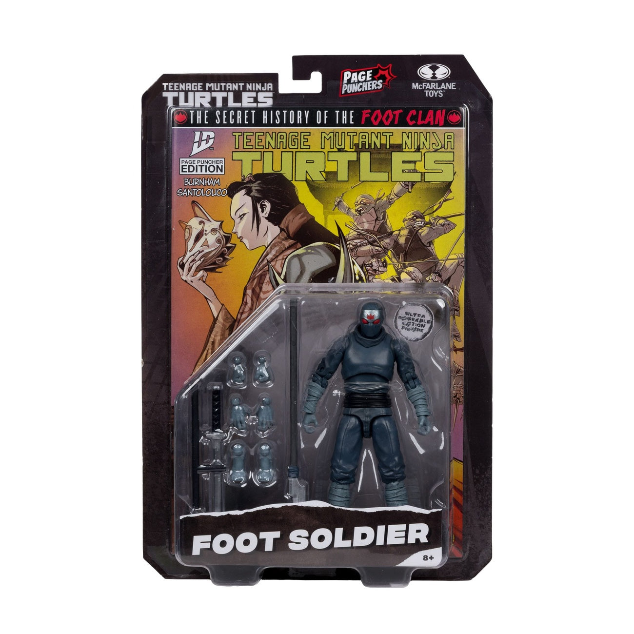 Image produit Teenage Mutant Ninja Turtles Page Punchers figurine articulée Foot Soldier 14 cm