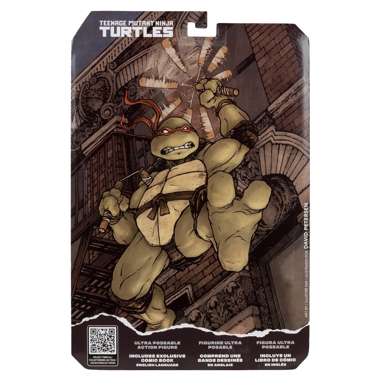 Image produit Teenage Mutant Ninja Turtles Page Punchers figurine articulée Michelangelo 13 cm