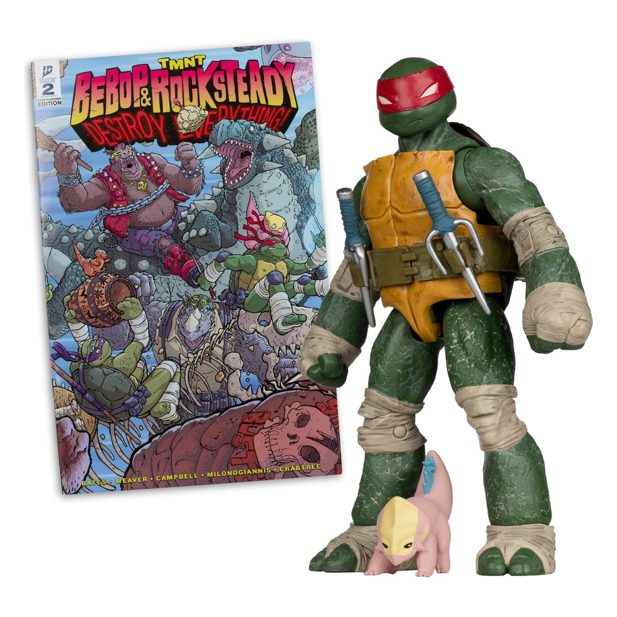 Image produit Teenage Mutant Ninja Turtles Page Punchers figurine d’action Raphael 13 cm